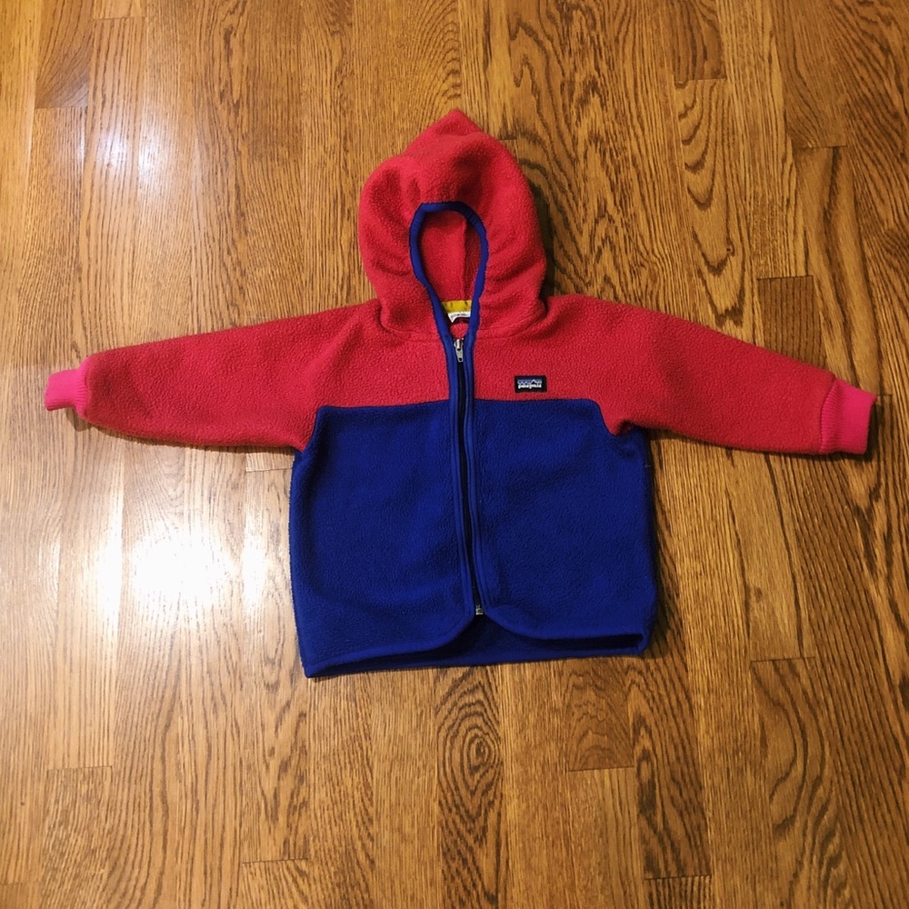 Kids Patagonia Girls Pink and Purple Fleece 2T